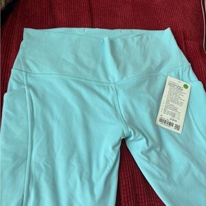 lululemon sky blue leggings with pockets